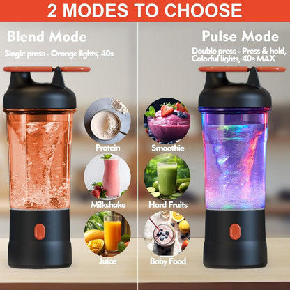 Portable Blender, 25Oz Personal Blender for Smoothies and Shakes with 6 Blades, USB C Rechargeable Mini Personal Size Blenders,Fruit Juice Mixer for Home/Office/Travel/Gym (Black)3