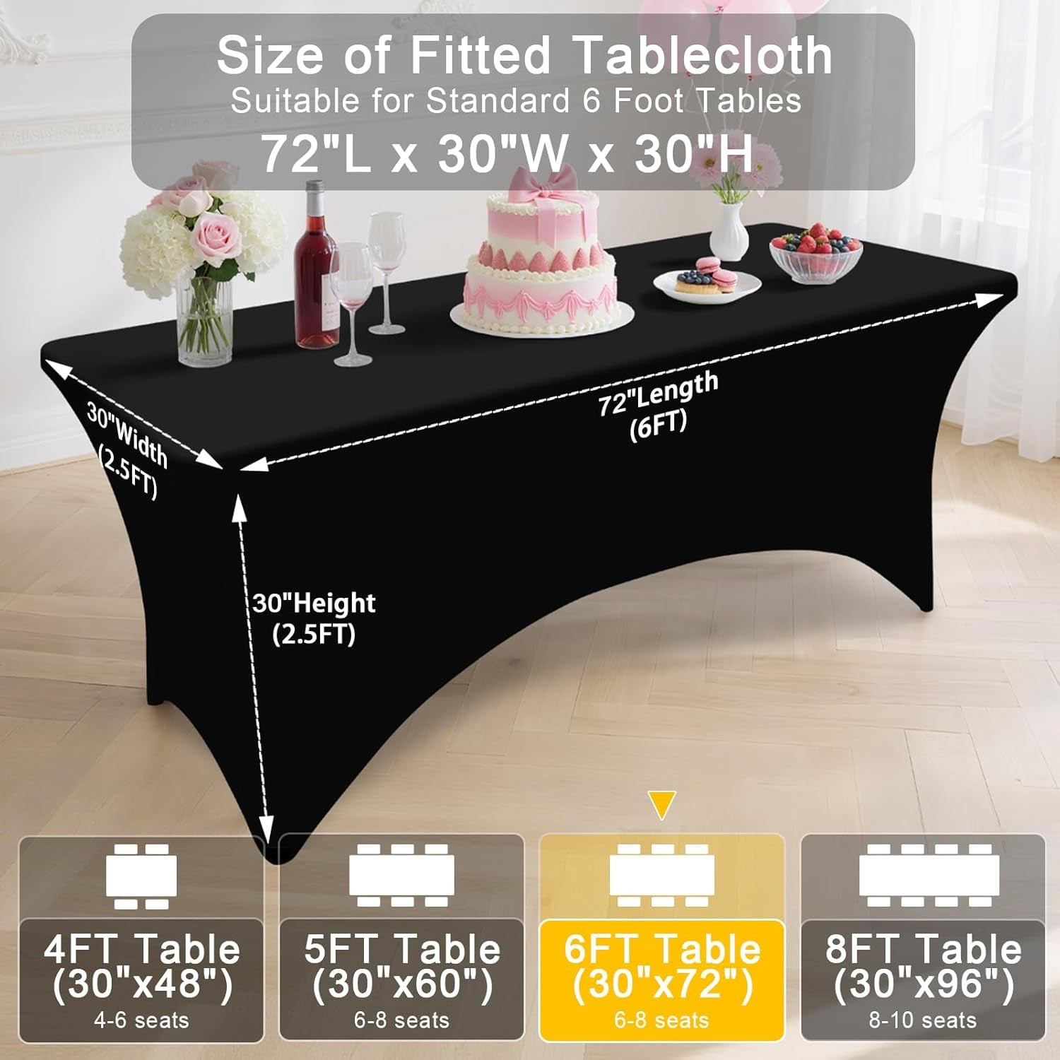 2-pack-spandex-table-cloth-6ft-elastic-fitted-black-tablecloth-washable-stretch-rectangle-tablecloths-wrinkle-free-table-cover-for-outdoor-wedding-banquet-parties-72lx30wx30h-inch