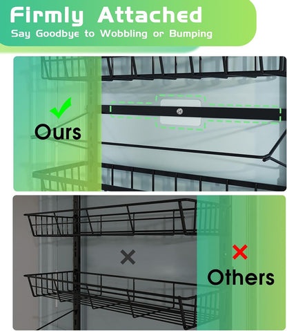10-Tier over the Door Pantry Organizer, 2 in 1 Wall Mount & Hanging3
