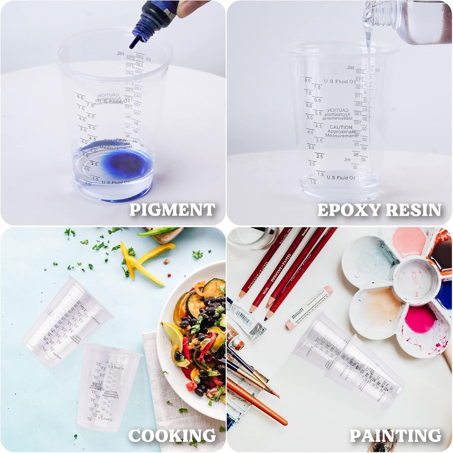 epoxy-resin-mixing-cups-50pcs-8oz-with-sticks-paint-pigment-measuring