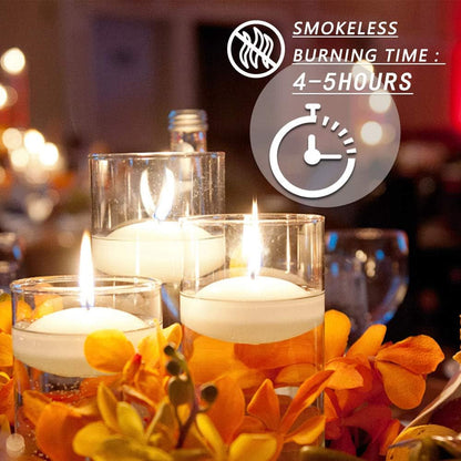 48 Pack Floating Candles for Centerpieces, 2 Inch Small Floating Candles for Holiday, Weddings, Parties, Special Occasions and Christmas Home Decorations3