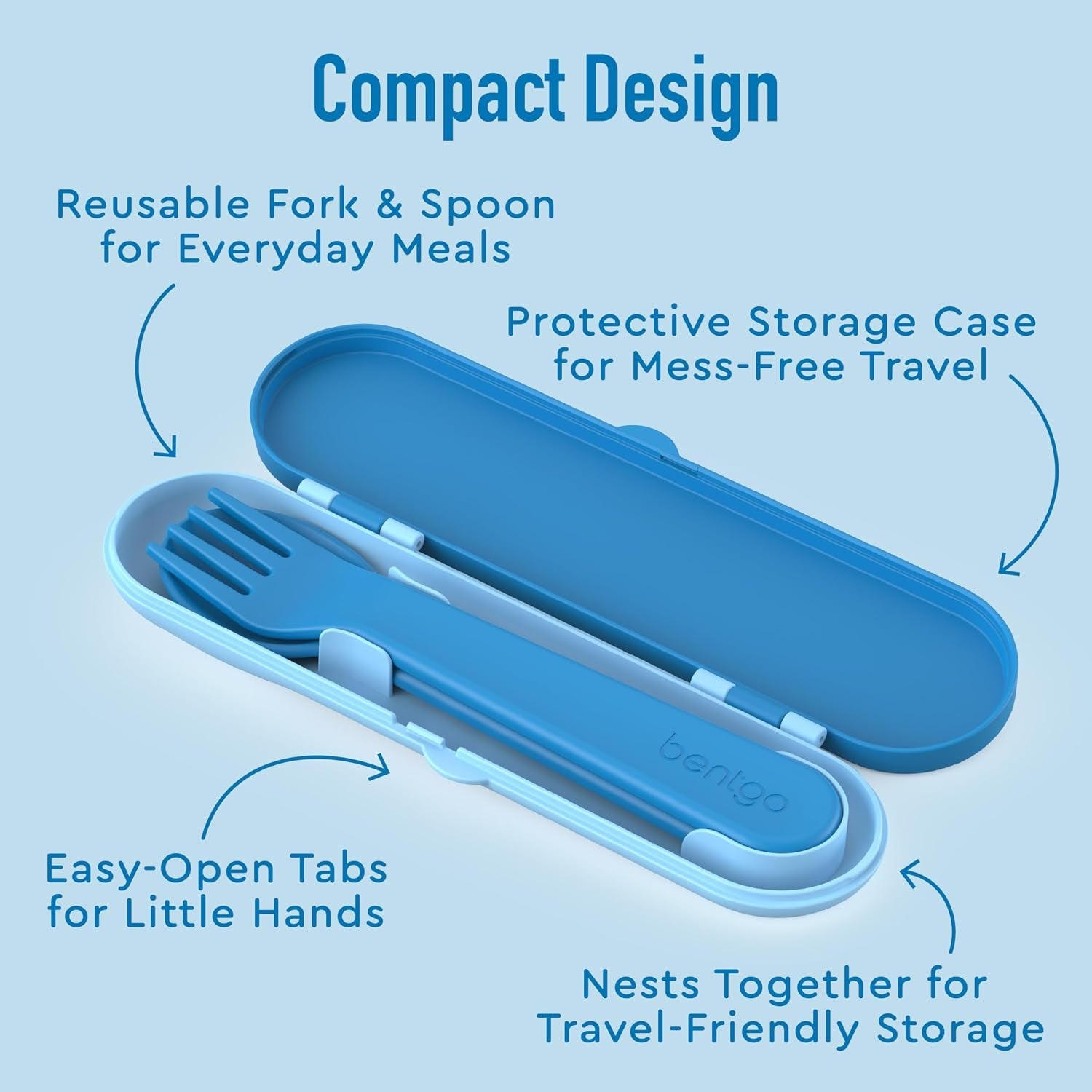 bentgo®-kids-plastic-utensil-set-reusable-fork-spoon-storage-case-pfas-bpa-free-easy-grip-handles-lightweight-dishwasher-safe-school-lunch-travel-on-the-go-blue