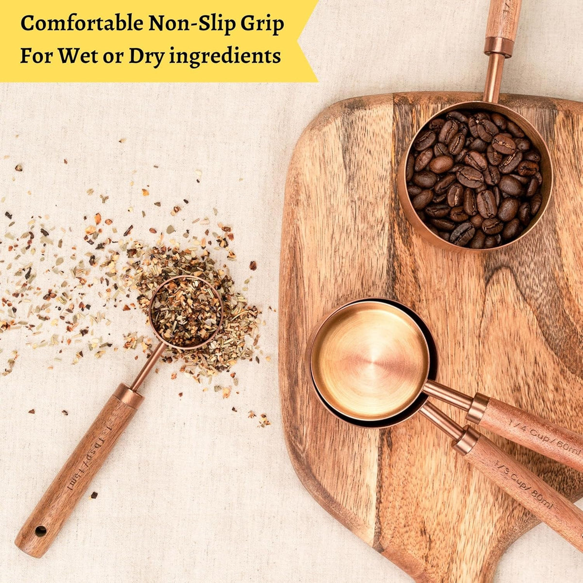 copper-stainless-steel-measuring-cups-and-spoons-set-of-8-wooden-handle-with-us-and-metric-measurements