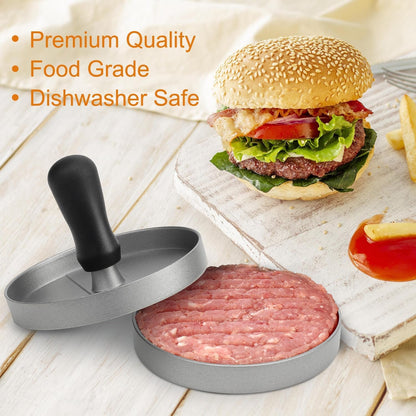 Burger Press 150 Patty Papers, Non-Stick Hamburger Patty Maker with Wax Paper, Aluminum Burger Maker for Kitchen BBQ Grill4