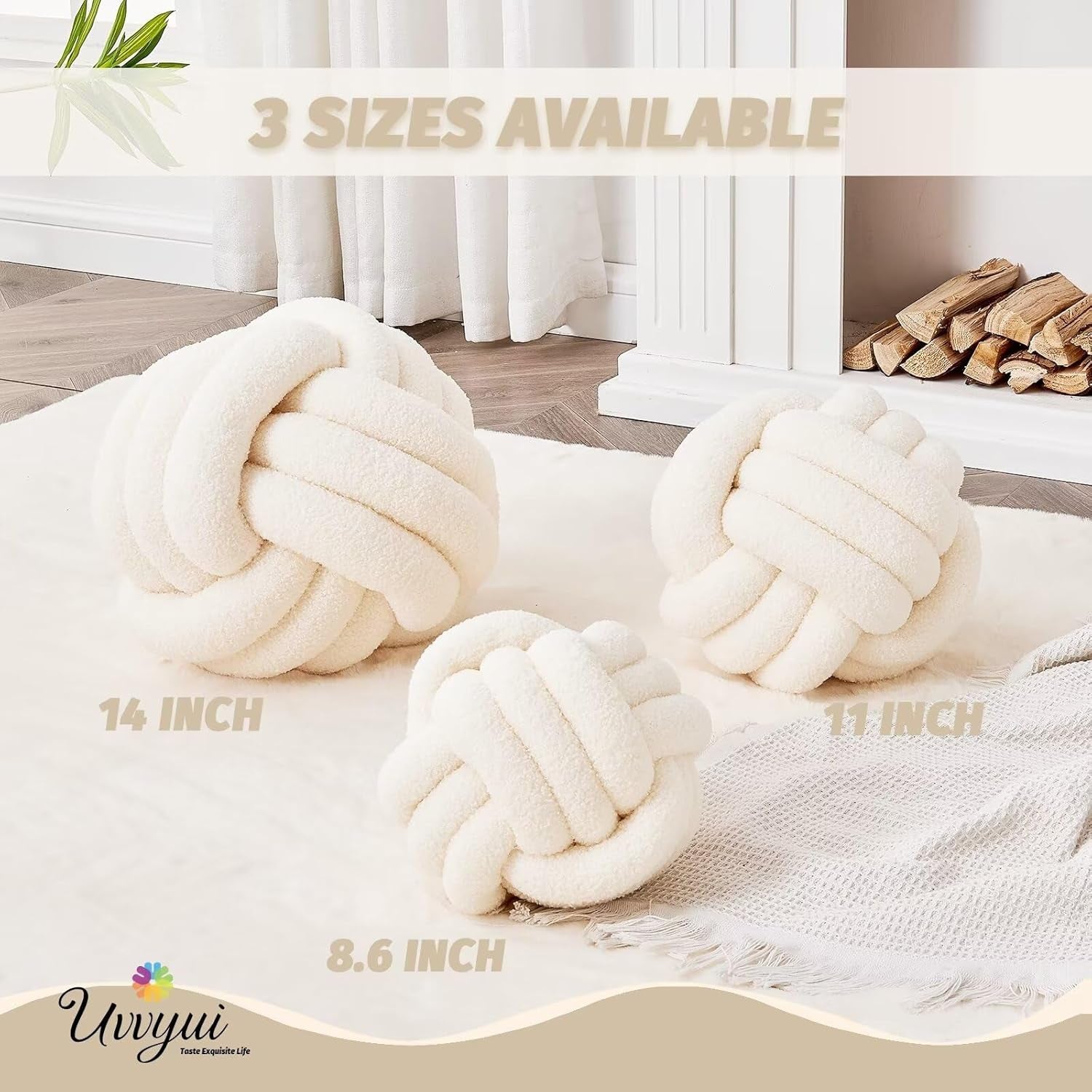 knot-pillow-ball-soft-home-decorative-round-throw-pillow-handmade-knotted-plush-pillow-round-boucle-pillow-cushion-8-6-inches-ivory