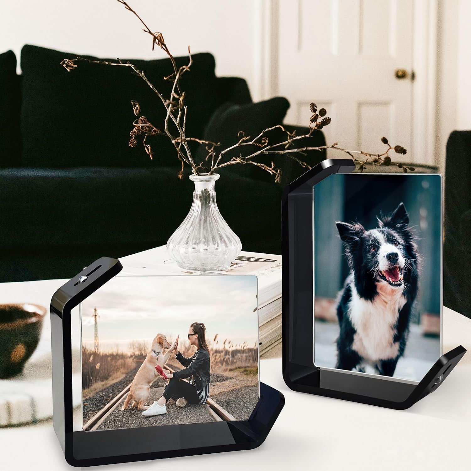 5x7-picture-frames-2-pack-color-acrylic-photo-frames-double-sided-floating-stand-with-horizontal-and-vertical-orientation-ideal-gift-for-men-and-women-black