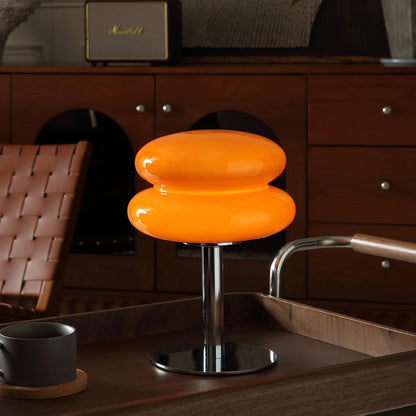 Mushroom Lamp Table Lamp, Mid Century Modern Table Lamps(Orange)1