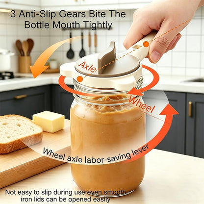 Multi Purpose Jar Openers 4 in 1 Adjustable Bottle Lid Can Punch Manual Opener Tool for Weak Hands Seniors Women4