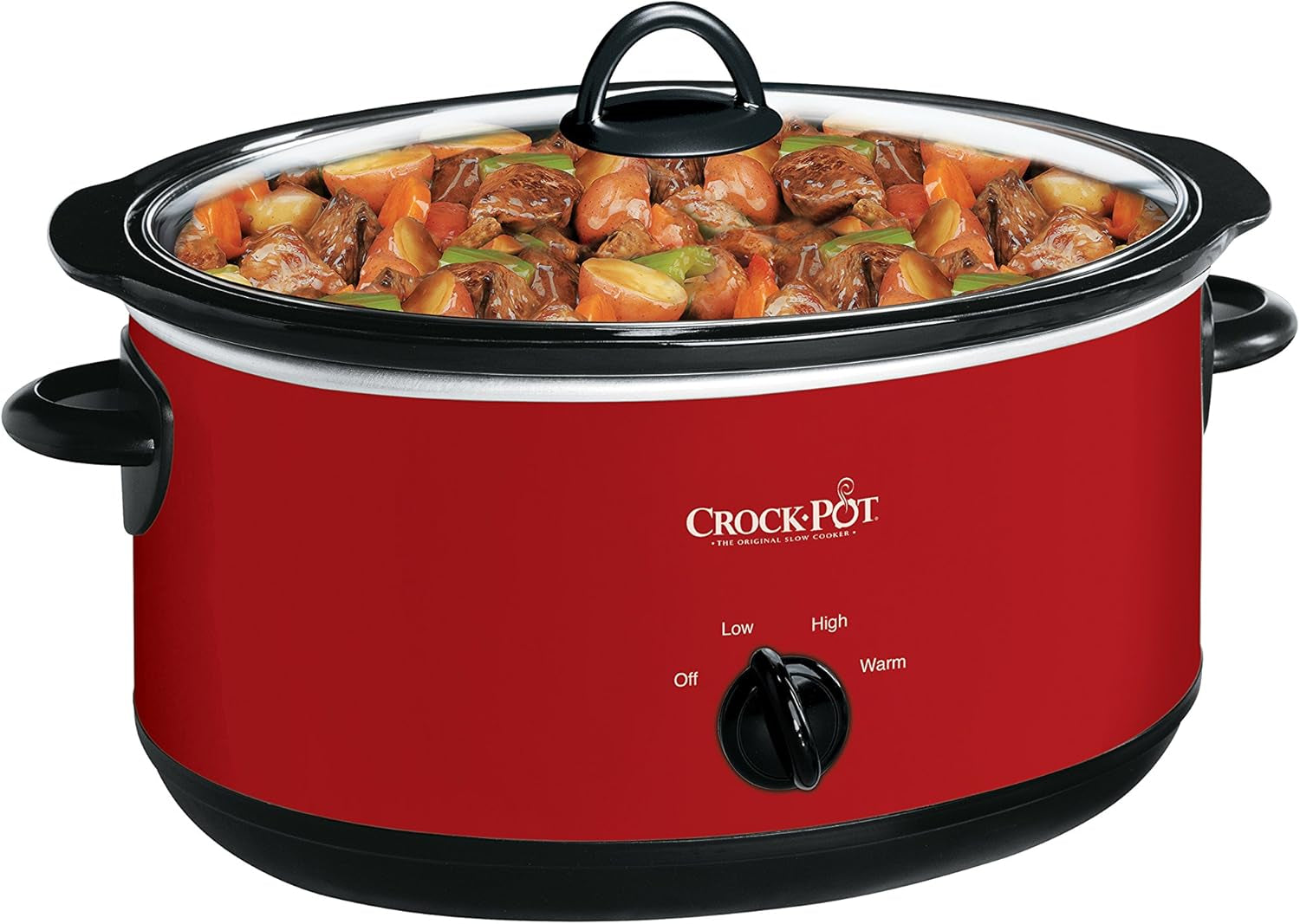 crock-pot-8-quart-manual-slow-cooker-xl-family-size-serves-10-people-removable-stoneware-with-warming-setting-dishwasher-safe-for-easy-cleanup-red