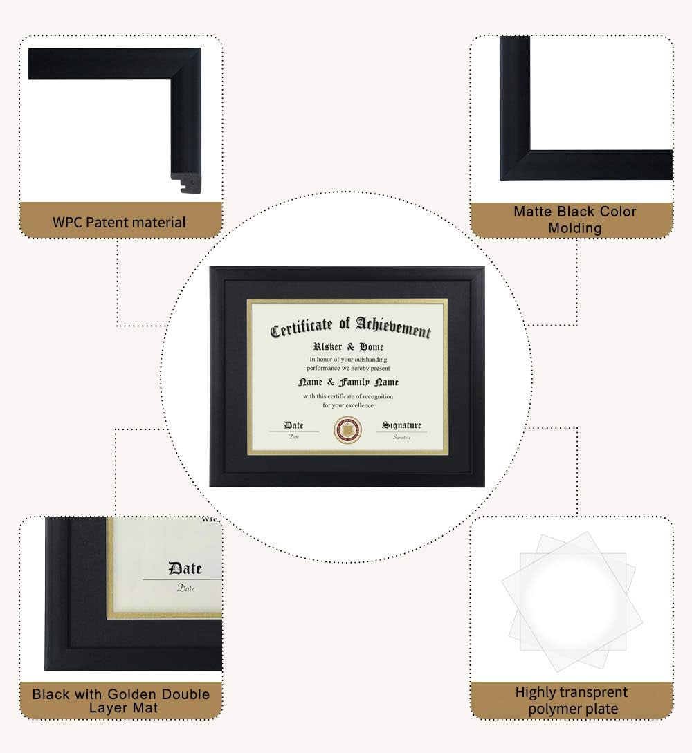 8-5x11-certificate-frame-black-with-black-mat-gold-rim