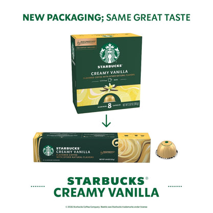 Starbucks by Nespresso Vertuo, Flavored Variety Pack Coffee, 30-Count | Variety of Roasts Coffee Pods, Brews 7.8 Oz.2