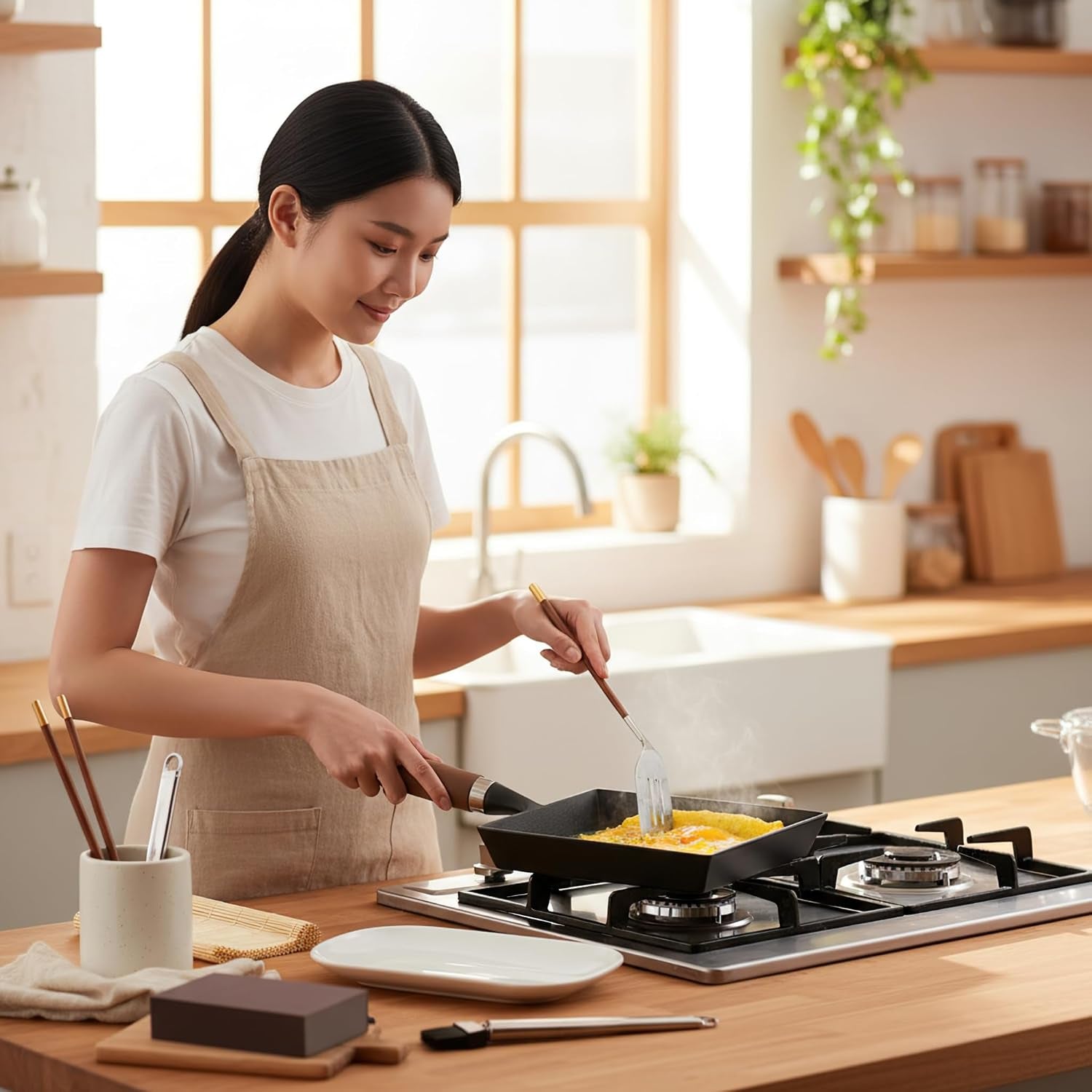 japanese-cast-iron-tamagoyaki-pan-pre-seasoned-liquid-nitrogen-treated-non-rust-ready-to-use-detachable-wood-handle-oven-safe-for-omelets-steak-camping-chemical-free-non-stick-9x7-inch