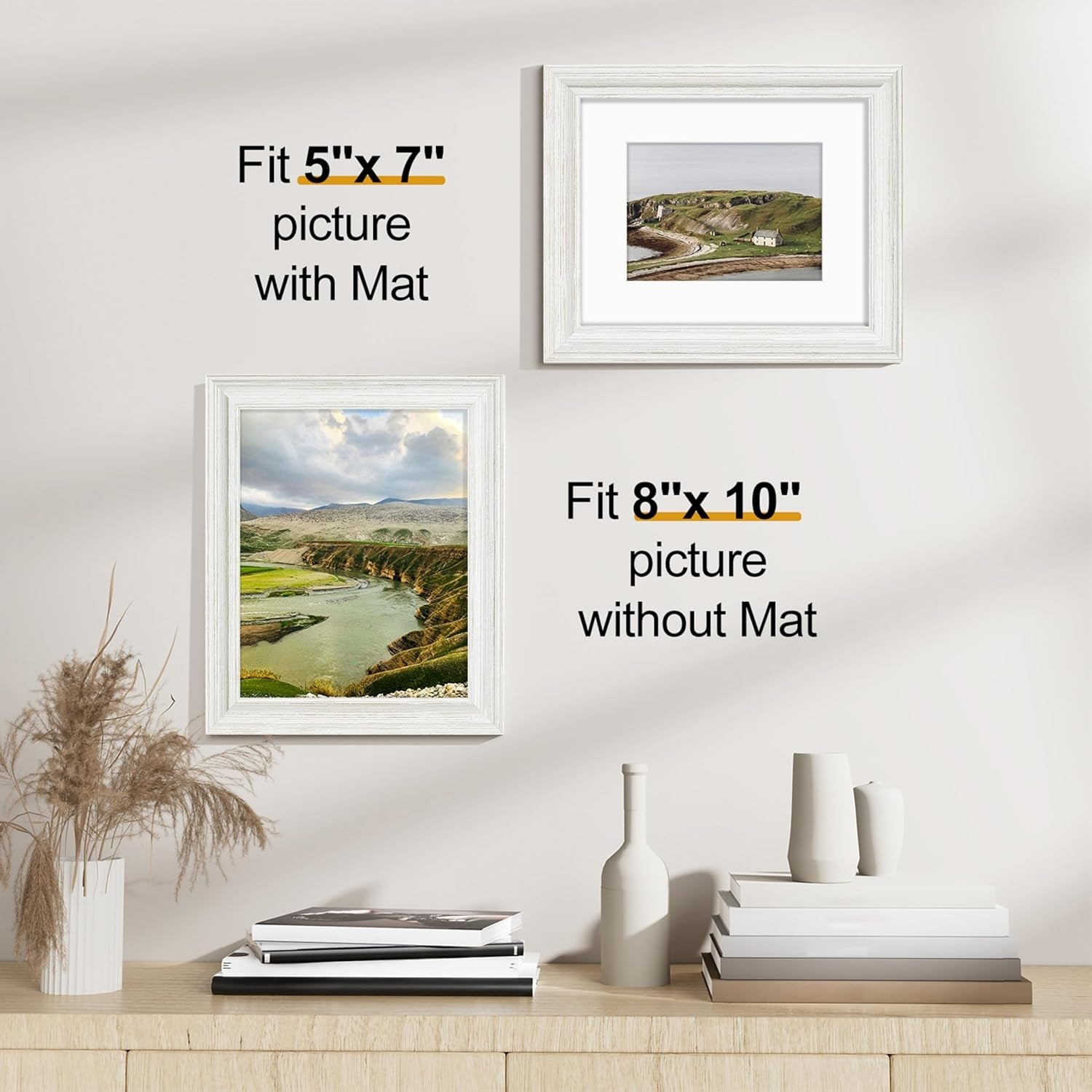 8x10-picture-frames-set-of-2-vintage-photo-frames-rustic-white