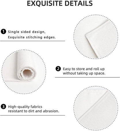Nautical Placemats Set of 4, Ocean Coast Beach Theme Washable Non-Slip Heat Resistant Place Mats, Sea Turtle Seahorse Summer Linen Decoration Dinner Mat for Kitchen Dinner Party Decor9