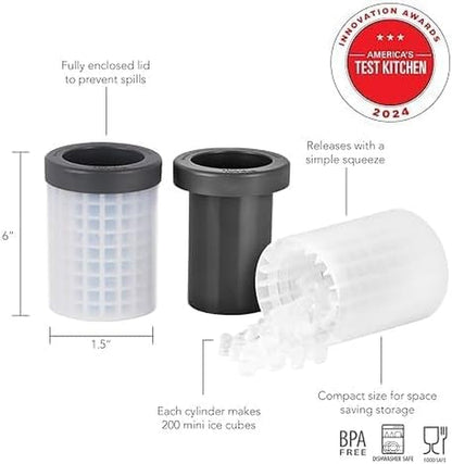 Mini Ice Squeeze & Release Cylinder, 2-Pack, Mini-Ice Cube Makers5