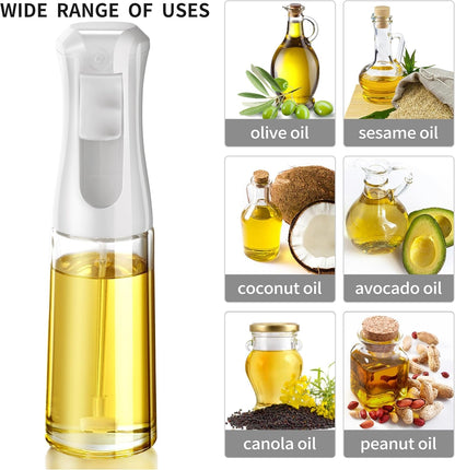 Oil Sprayer for Cooking- 200Ml Glass Olive Oil Sprayer Mister, Olive Oil Spray Bottle, Kitchen Gadgets Accessories for Air Fryer, Canola Oil Spritzer, Widely Used for Salad Making, Baking, Frying,Bbq44