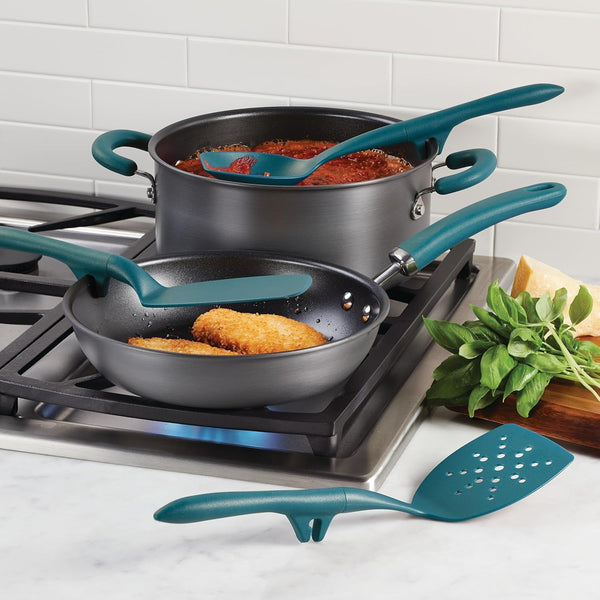 Gadgets Lazy Tools Nonstick Kitchen/Cooking Utensil Set, 6 Piece, Teal3