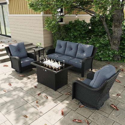 5 Pieces Outdoor Patio Furniture Sets1