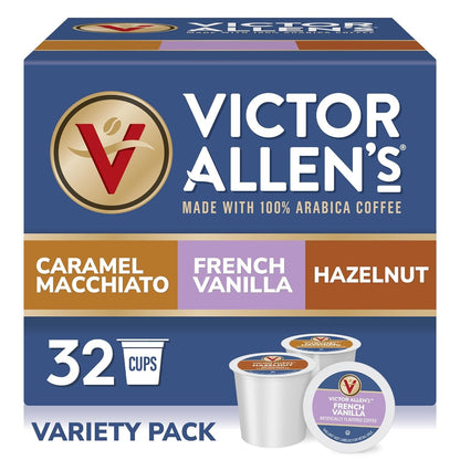 Variety Pack (French Vanilla Flavored, Caramel Macchiato, Hazelnut), 32 Count, Single Serve Coffee Pods for Keurig K-Cup Brewers | French Vanilla, Caramel Macchiato, and Hazelnut Flavors, Keurig Compatible, 100% Arabica Beans, Kosher-Ou (Pareve)1