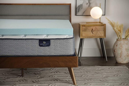 Thermagel Cooling, Pressure-Relieving Memory Foam Mattress Topper, 3 Inch, Full,Blue5