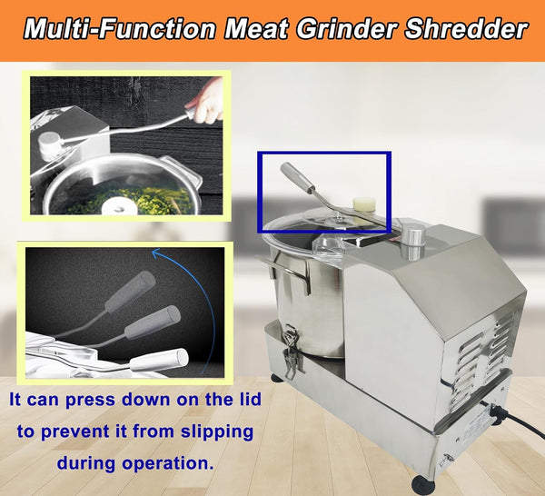 9L Food Processor & Vegetable Chopper, Commercial Meat Grinder, Stainless Steel Electric Chopper, Adjustable Speed Meat Mincer, Multi-Function for Chopping Vegetables, Meat, Grains, Nuts4