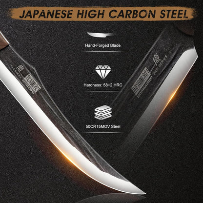 Butcher Knife Set, 3PCS Knife Set of Meat & Slicing & Boning Knife3