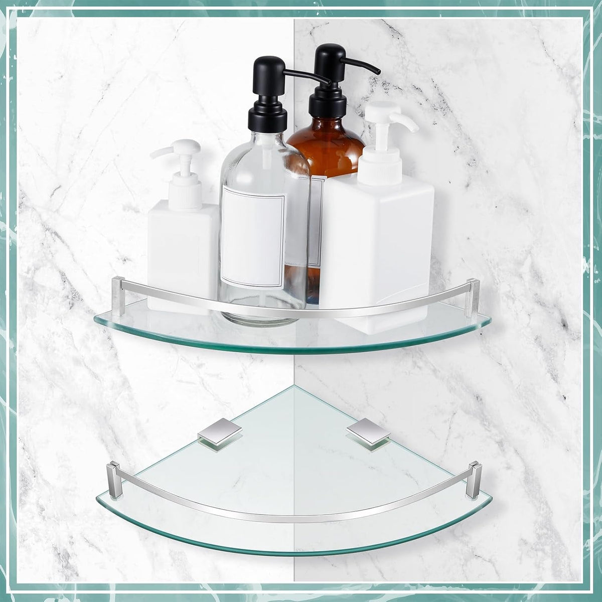 glass-2-pack-corner-shower-shelf-bathroom-corner-shelves-wall-mounted-with-tempered-glass-and-rustproof-brackets-floating-shower-organizer-for-shampoo-soap-and-bath-accessories-9-25-inch