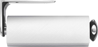 Simplehuman Wall Mount Paper Towel Holder, Under-Cabinet or Wall Mounted Rack, Horizontal or Vertical Install, One-Handed Tear with Tension Spring, Quick-Release Knob, Brushed Stainless Steel1