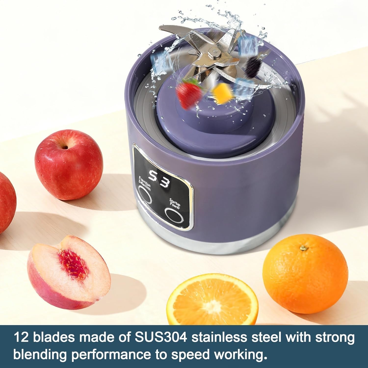 portable-blender-cordless-usb-c-rechargeable-15oz-juicer-cup-purple-personal-compact-travel-fresh-juice-self-cleaning-leakproof-lid-smart-display-12-blades-with-strong-blending-shakes-smoothies