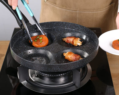 Aluminum 4-Cup Egg Frying Pan, Non Stick Egg Cooker Pan7