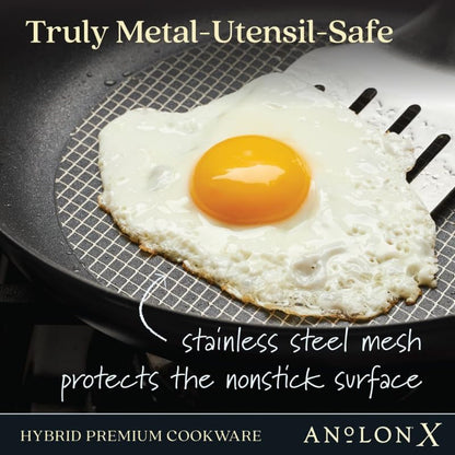 X Hybrid Nonstick Induction Frying Pan/Skillet, 10 Inch - Dark Gray7