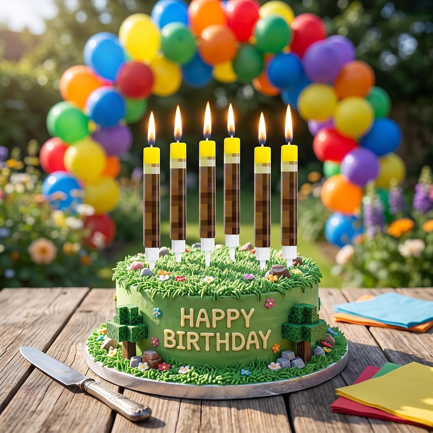 10-pieces-birthday-candles-for-miner-crafting-birthday-party-decorations-pixel-game-party-supplies-themed-mine-pixel