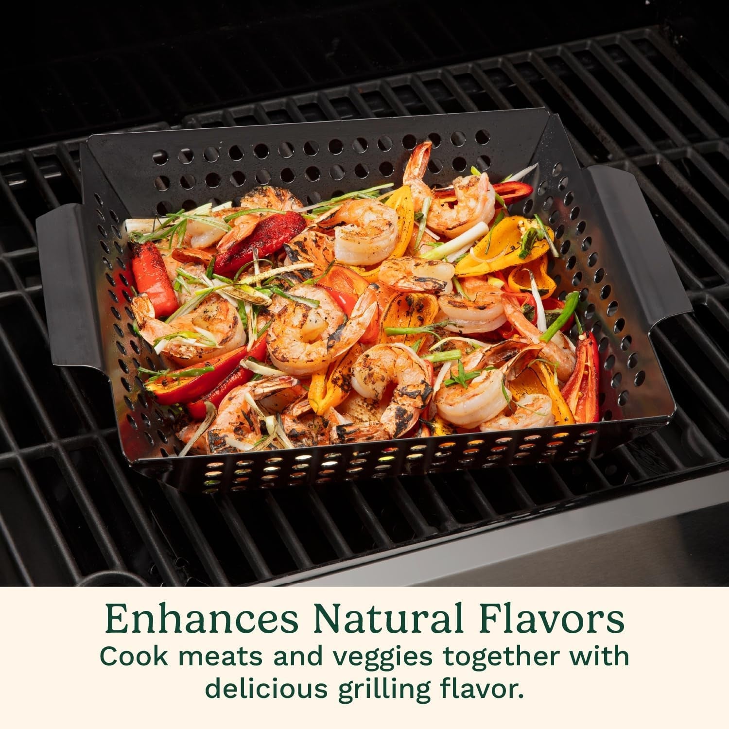 11-x-11-non-stick-grill-wok-perforated-bbq-grill-basket-for-grilling-veggies-meat-stir-fry-outdoor-grilling-basket-for-charcoal-and-gas-grills