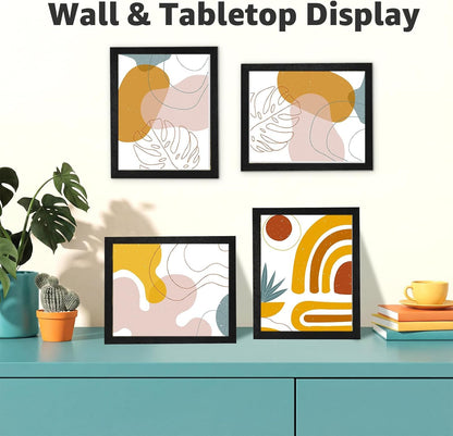 8X10 Picture Frames Set of 15, Black Wooden Photo Frame for Wall or Tabletop Display, Engineered Wood with Shatter-Resistant Plexiglass4
