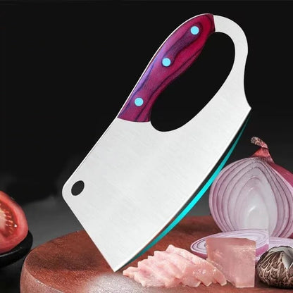 Meat Cleaver, Lady Kitchen Knife Labor Saving Cooking Knife Stainless Steel Chef Slicing Meat Vegetable Chopping Knife Cleaver Cooking Tools5