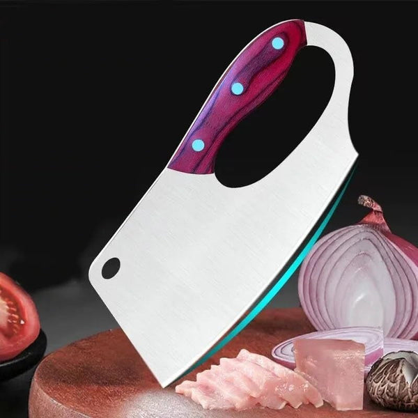 Meat Cleaver, Lady Kitchen Knife Labor Saving Cooking Knife Stainless Steel Chef Slicing Meat Vegetable Chopping Knife Cleaver Cooking Tools5