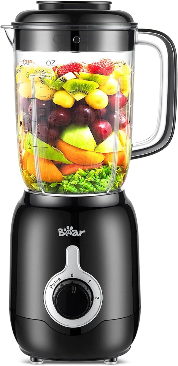 Blender, 2025 New 700W Smoothie Countertop Blender with 40Oz Cup for Shakes and Smoothies, 3-Speed for Crushing Ice, Puree and Frozen Fruit with Autonomous Clean | 40Oz Cup for Shakes and Smoothies, 3-Speed for Crushing Ice, Puree and Frozen Fruit with Autonomous Clean1