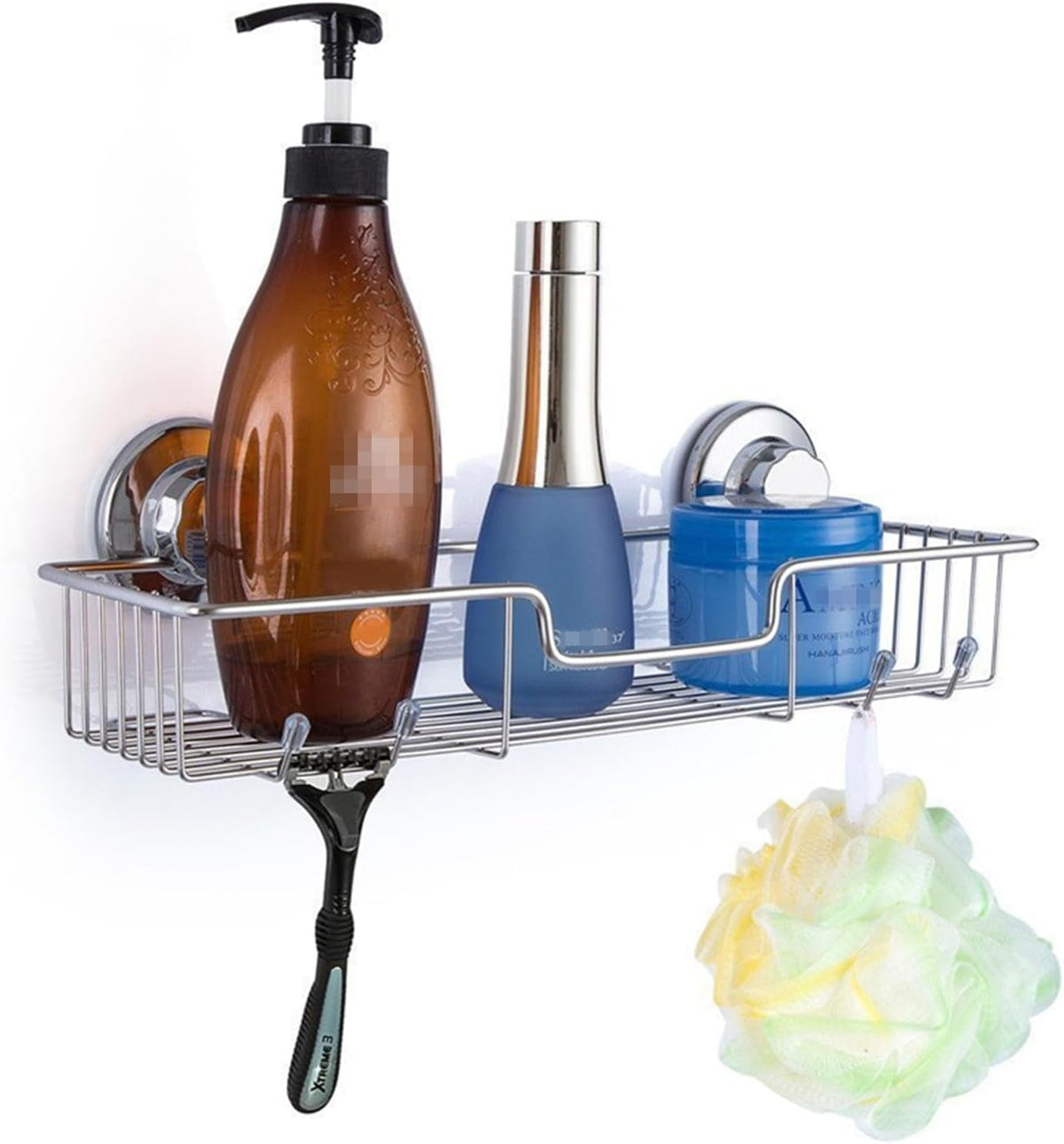 l-4-strong-suction-cup-shower-caddy-bath-shelf-storage-combo-organizer-basket-for-shampoo-soap-conditioner-razor-bathroom-accessories-rustproof-stainless-steel-chrome