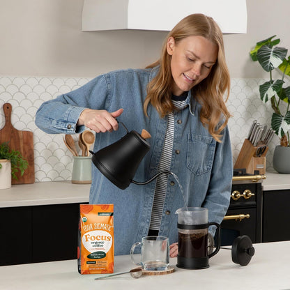 Four Sigmatic Organic Focus Mushroom Ground Coffee | Dark Roast, Organic Coffee with Lion'S Mane & Chaga Mushroom for Mental Clarity & Energy Support | 12Oz Bag3