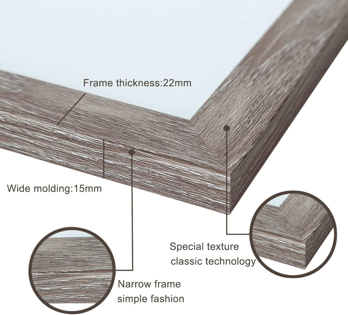 11x14-picture-frame-set-of-3-gray-made-of-solid-wood-8x10-with-mat-or-11x14-without-mat-wall-mounting-photo-frames-with-plexiglass-for-wall-or-tabletop-display