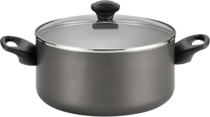 Nonstick Aluminum Pots and Pans Set, 15-Piece | Dishwasher Safe Nonstick Cookware Set with Lids for Everyday Cooking and Easy Cleanup, in Pewter12