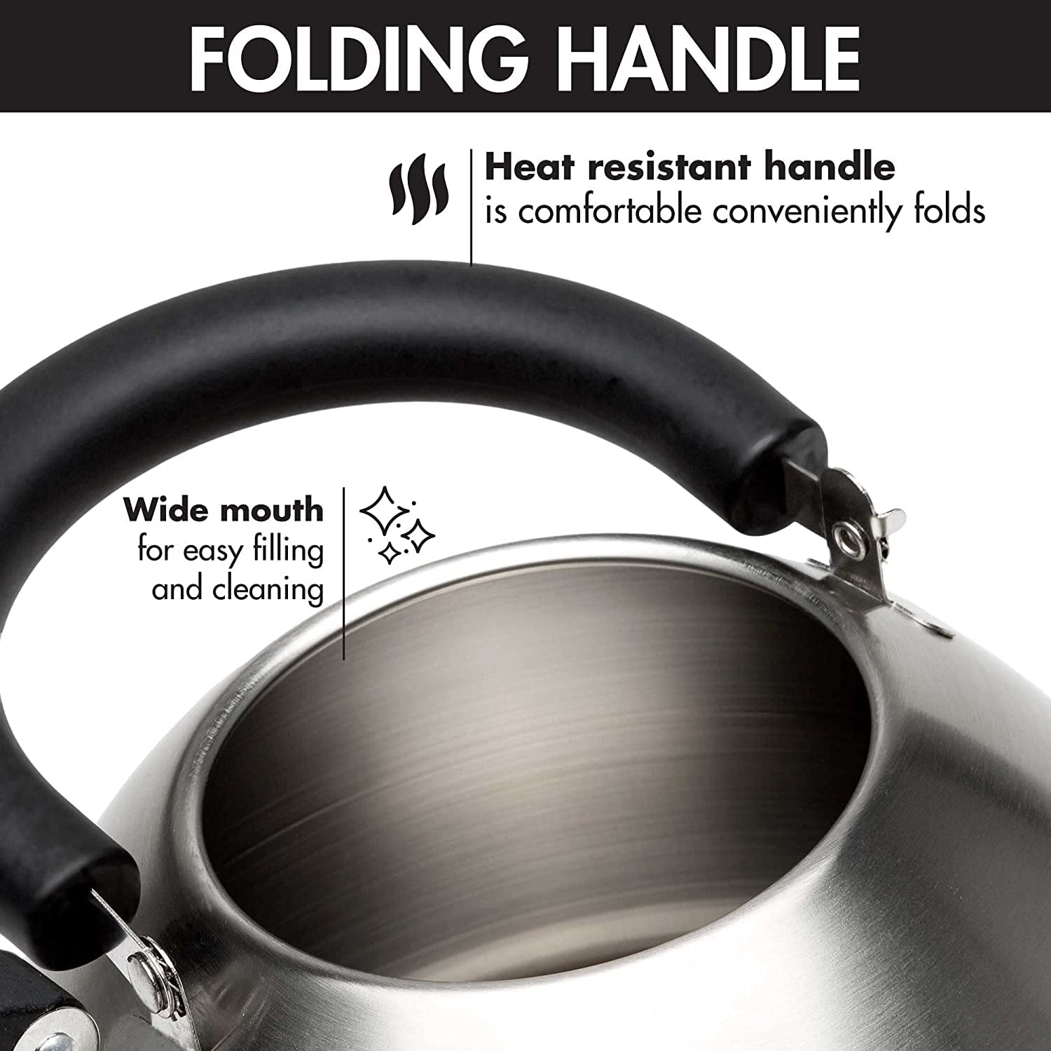 stewart-whistling-tea-kettle-for-stovetop-stainless-steel-stove-top-kettle-with-fast-boil-whistling-spout-and-cool-touch-folding-handle-1-5-quart-brushed-silver-with-black-handle
