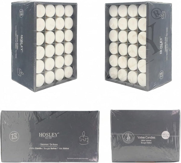 Unscented White Votive Candles, 72-Pack – Clean-Burning, Long-Lasting 10-12 Hour Burn – Ideal for Weddings, Home Décor, Spa, Events – Bulk Value for Versatile Use9