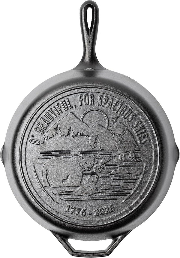 Pre-Seasoned Cast Iron Skillet, 12 Inches, Spacious Skies | Limited Edition Cast Iron Skillet for Oven, Stovetop, Grill & Campfire Cooking, Made in USA, Pfas-Free1