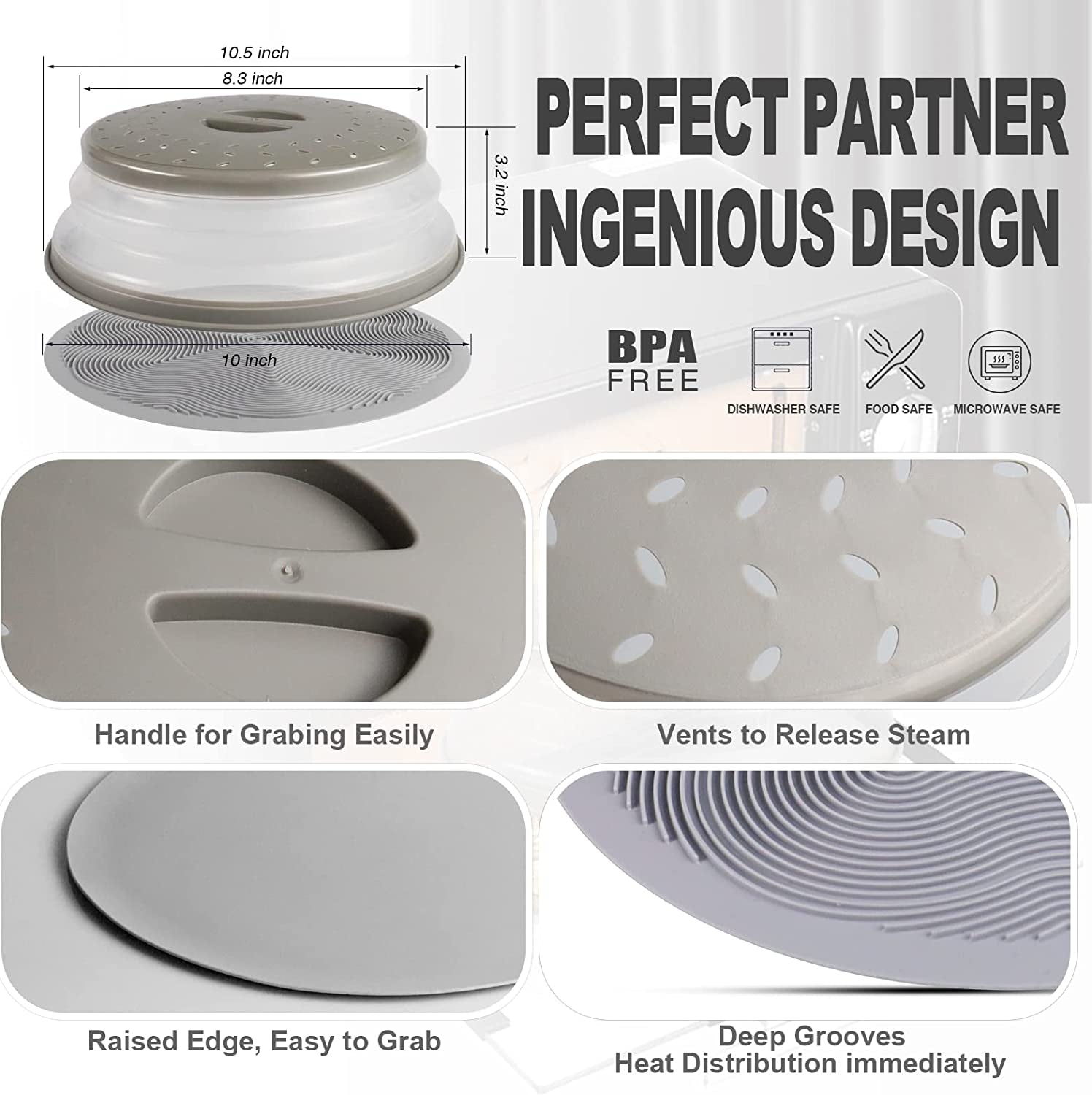 2-in-1-microwave-splatter-cover-for-food-silicone-microwave-mat-mat-as-bowl-holder-trivet-pot-holders-drying-baking-utensils-rest-for-kitchen-counter-dishwasher-safe-grey