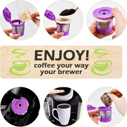 Disposable Coffee Paper Filters Replacement Keurg Filter Compatible with Reusable Single Serve Pods Keurg Coffee Maker-300 Count (Natural)6