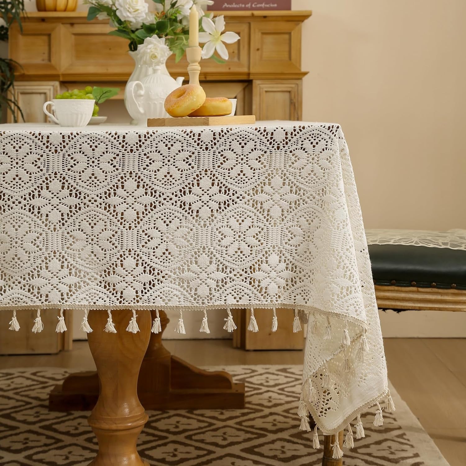 cotton-linen-look-tablecloth-rectangle-86-inch-farmhouse-textured-tablecloth-with-crochet-lace-and-tassels-vintage-table-cover-for-dining-kitchen-wedding-party-60x60