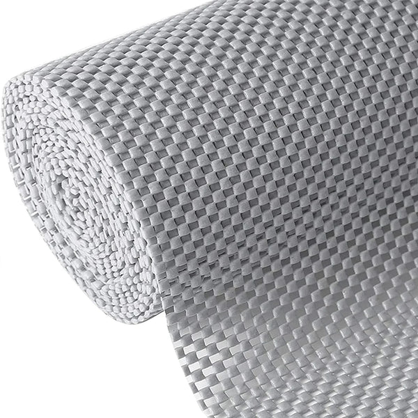 Shelf Liner, Non-Adhesive Roll Drawer Liners 12 Inches X 20 Feet, Non Slip Grip Durable Strong Clean, Shelving Liner for Kitchen Cabinets,Storage, Desks, Kitchenware, Tableware, Light Gray1