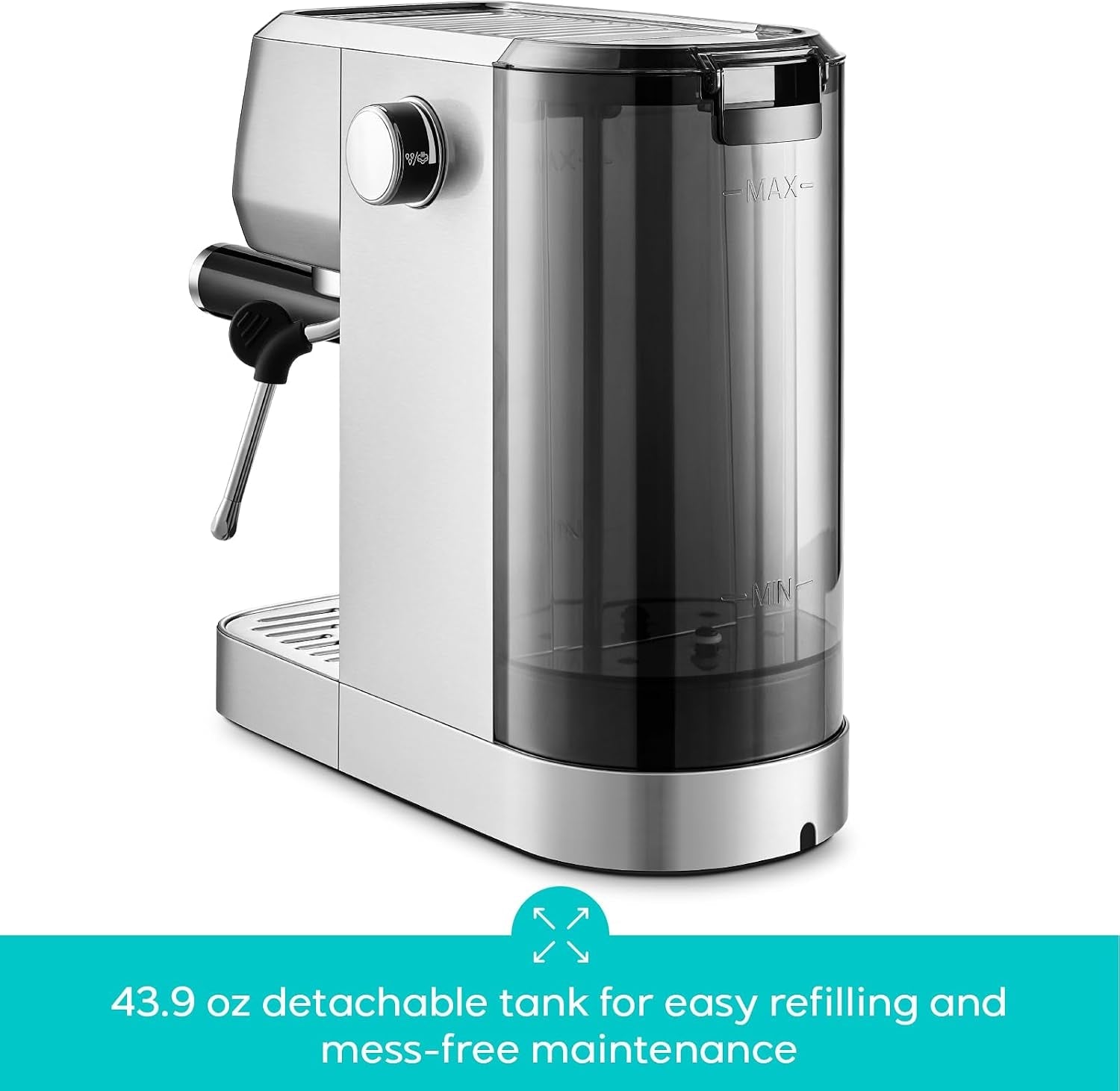 3700-essential-stainless-steel-espresso-machine-with-steam-wand-20-bar-italian-pump-powerful-steam-wand-43-9oz-removable-water-tank-compact-espresso-maker-for-home-cappuccino-latte