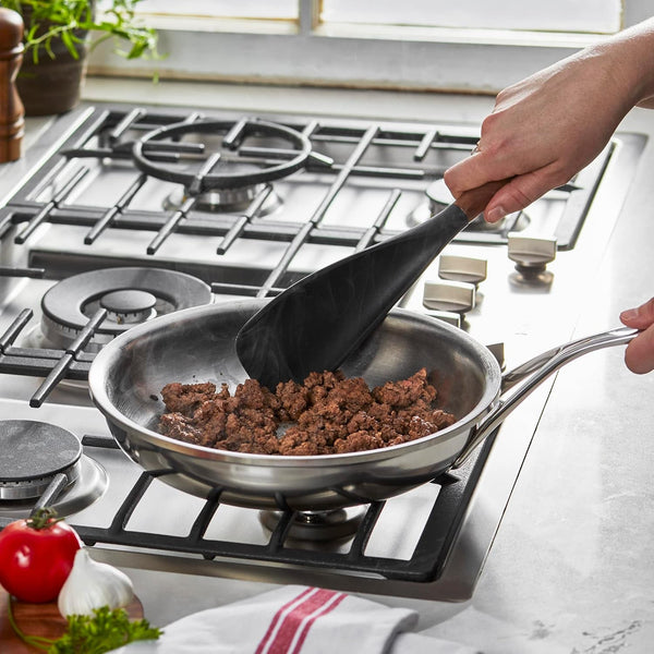 Staub Silicone with Wood Handle Cooking Utensil, Multi-Function Spatula Spoon5